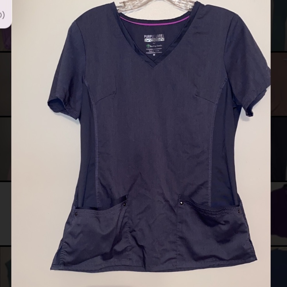 Purple Label- Yoga Scrub Set- Grey